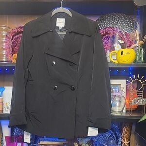 Croft & Barrow Women's Black Pea Coat